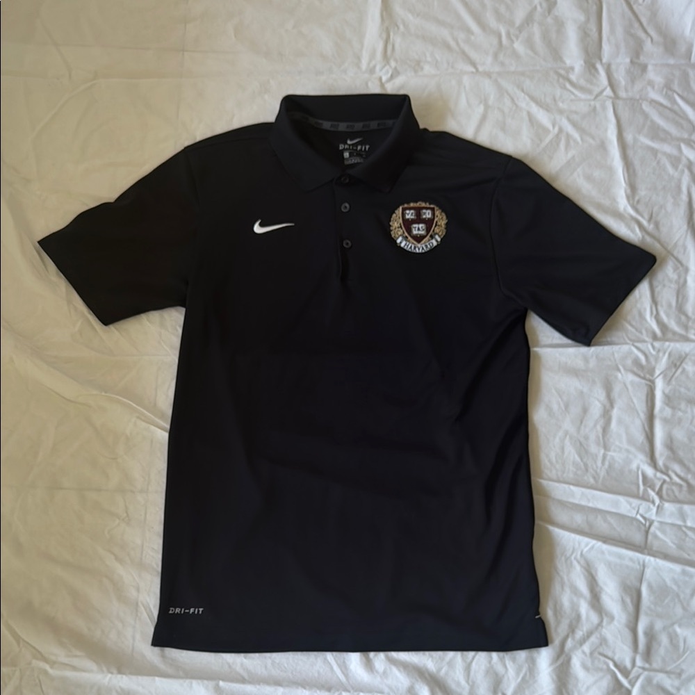 Nike Harvard Black Performance Polo Shirt